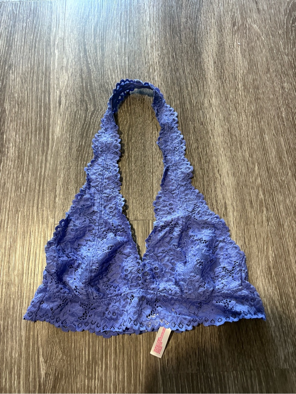 Xhilaration Lace Halter Bralette in Periwinkle Blue